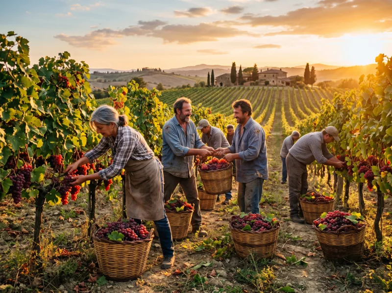 Vendemmia e raccolta